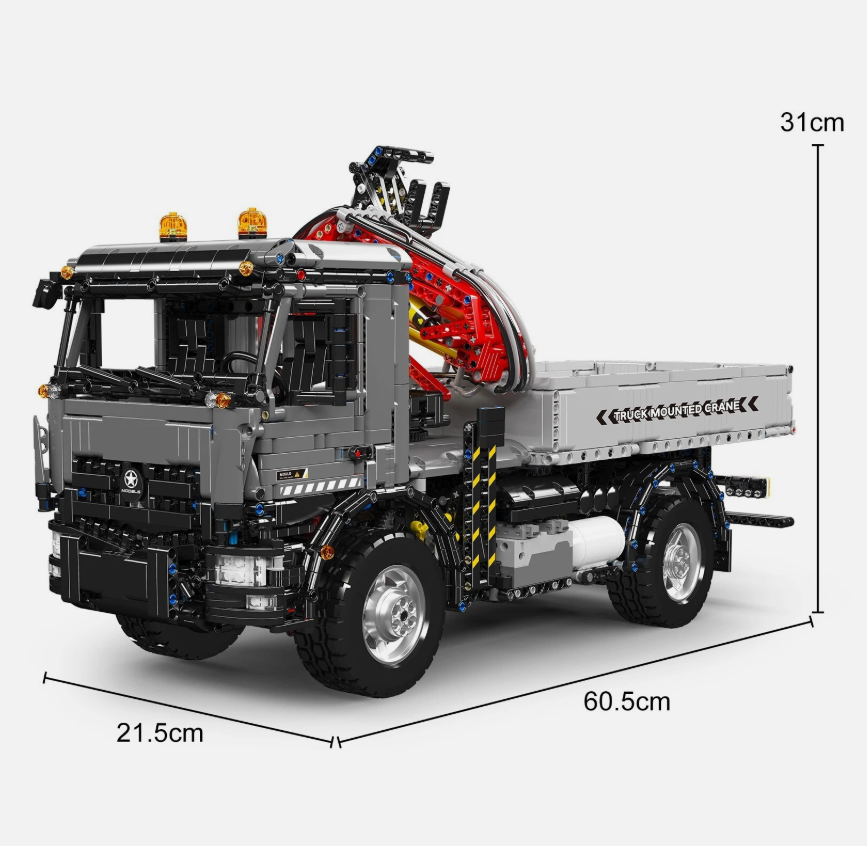 Mould King 19016 TRUCK MOUNTED CRANE TRANSPORT VEHICLE