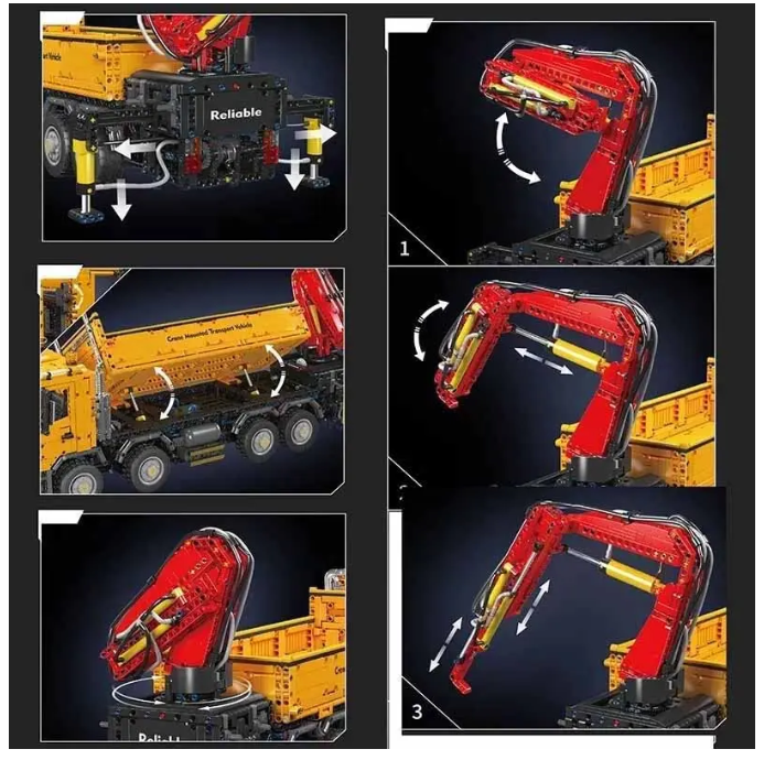 Mould King 17050 ACTROS SELF-LOADING CRANE