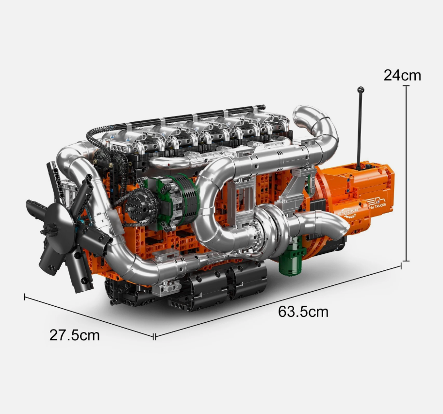 Mould King 10200 SCANIA TRUCK ENGINE + TRANSMISSION